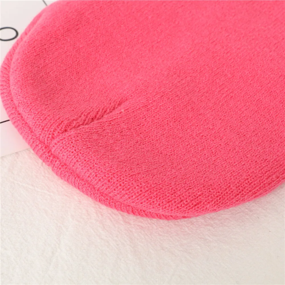 Solid Color Winter Beanie Hat - Image 6