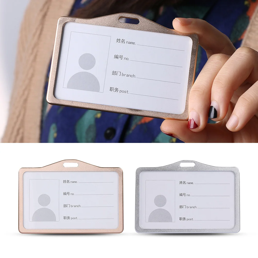 Aluminum Alloy Work Name Card Holders Business Work Card - Image 3