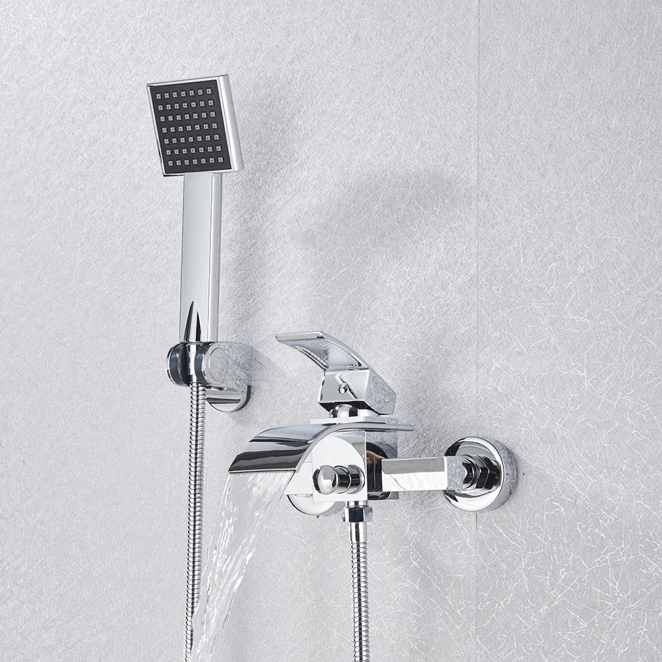 Uythner Bathroom Tub Faucet Single Handle Waterfall Spout Mixer - Image 5