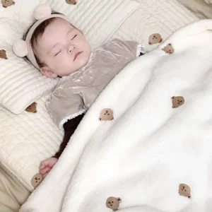 Soft Fleece Blanket Swaddling Blankets For Baby Newborn Bed