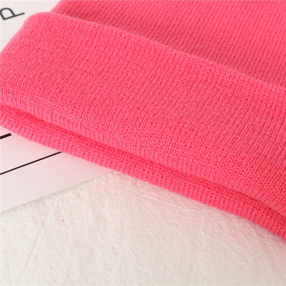 Solid Color Winter Beanie Hat - Image 4