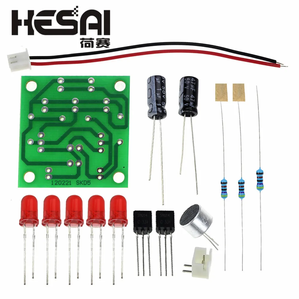 Electronic Funny Kits Voice Control Led Melody Light Diy
