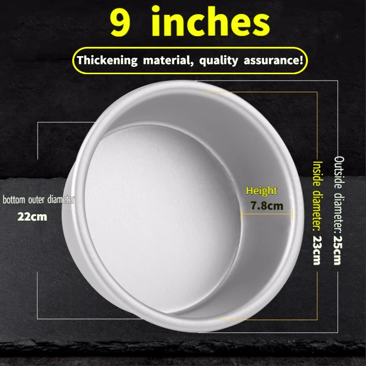 Aluminum Alloy Die Round 4/5/6/7/8/9/10 Inch Cake Mold Cake - Image 31
