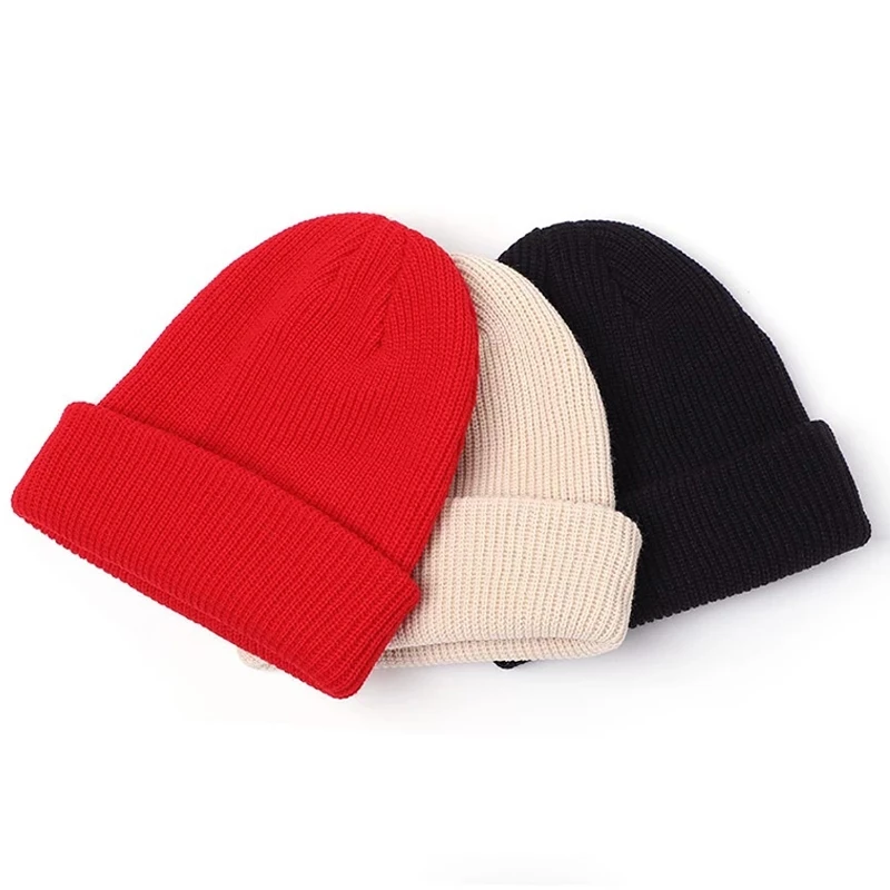 Solid Color Winter Beanie Hat