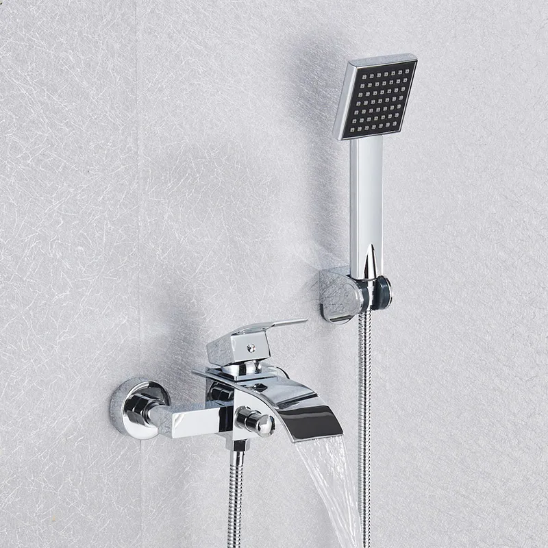 Uythner Bathroom Tub Faucet Single Handle Waterfall Spout Mixer - Image 14