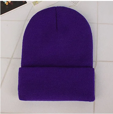 Solid Color Winter Beanie Hat - Image 14