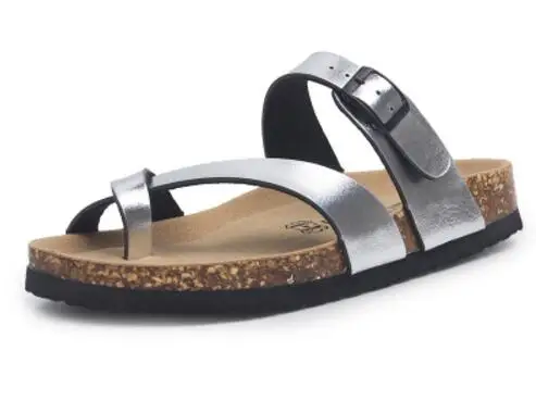 Floral Cork Clip-Toe Sandals - Image 14