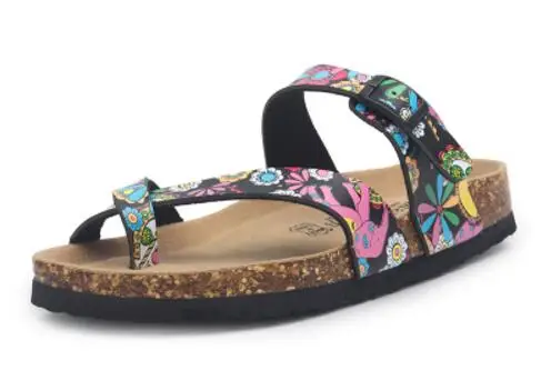 Floral Cork Clip-Toe Sandals - Image 21