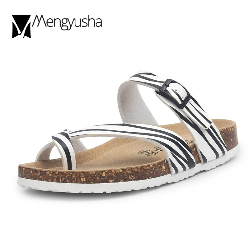 Floral Cork Clip-Toe Sandals - Image 6