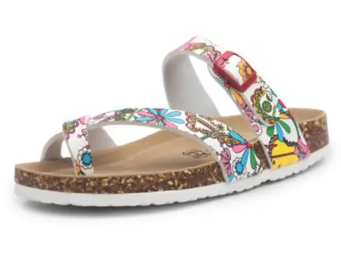 Floral Cork Clip-Toe Sandals - Image 22