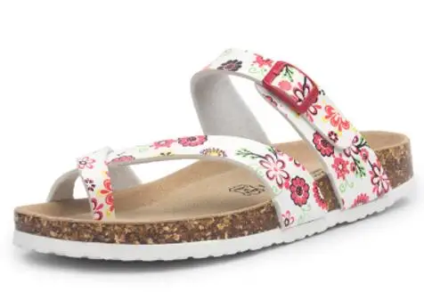 Floral Cork Clip-Toe Sandals - Image 26