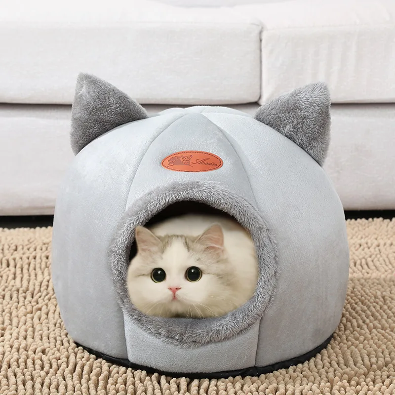 New Deep Sleep Comfort In Winter Cat Bed Iittle - Image 2