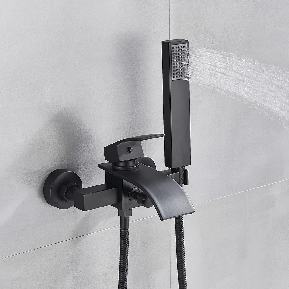 Uythner Bathroom Tub Faucet Single Handle Waterfall Spout Mixer - Image 2