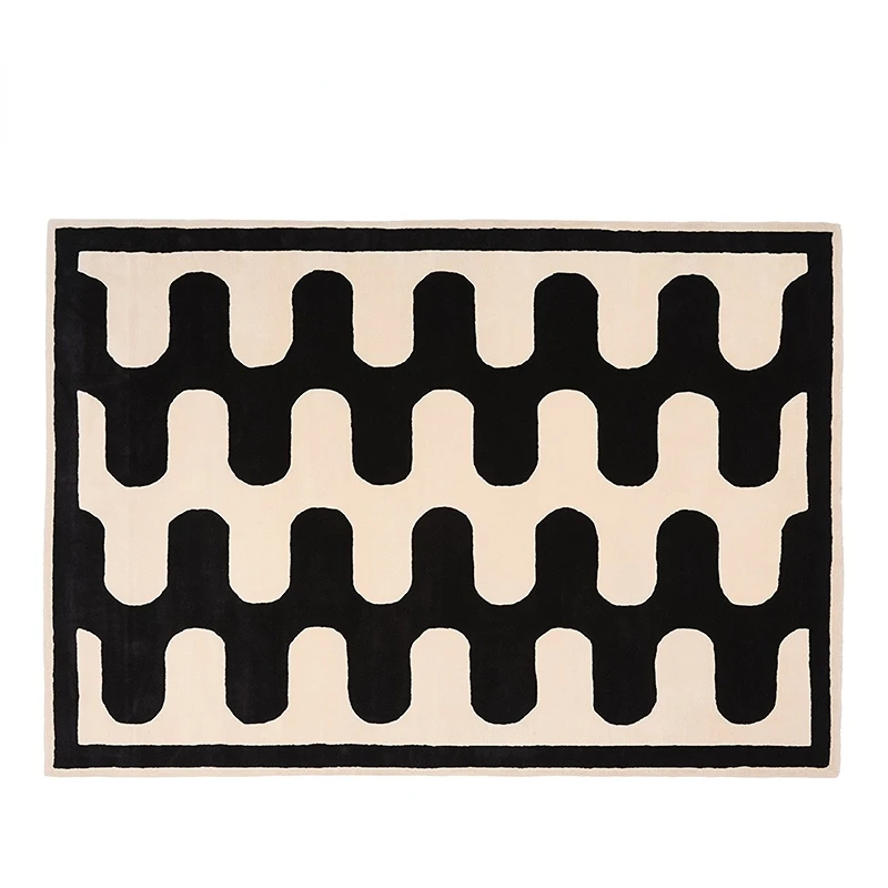 Modern Style Bedroom Decor Bedside Carpet Thicken Trendy Art - Image 12