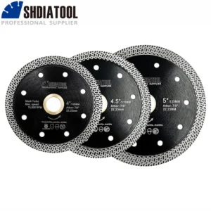 Shdiatool 4/4.5/5inch Diamond Cutting Disc Mesh Turbo Porcelain Tile