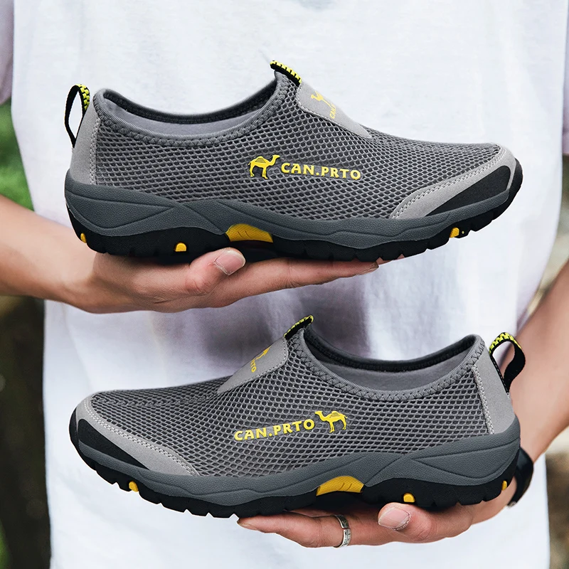 Fashion Summer Shoes Men Casual Shoes Mesh Outdoor Breathable