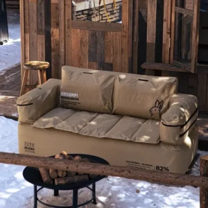 Double And Single Inflatable Sofa With Built-in Air Pump