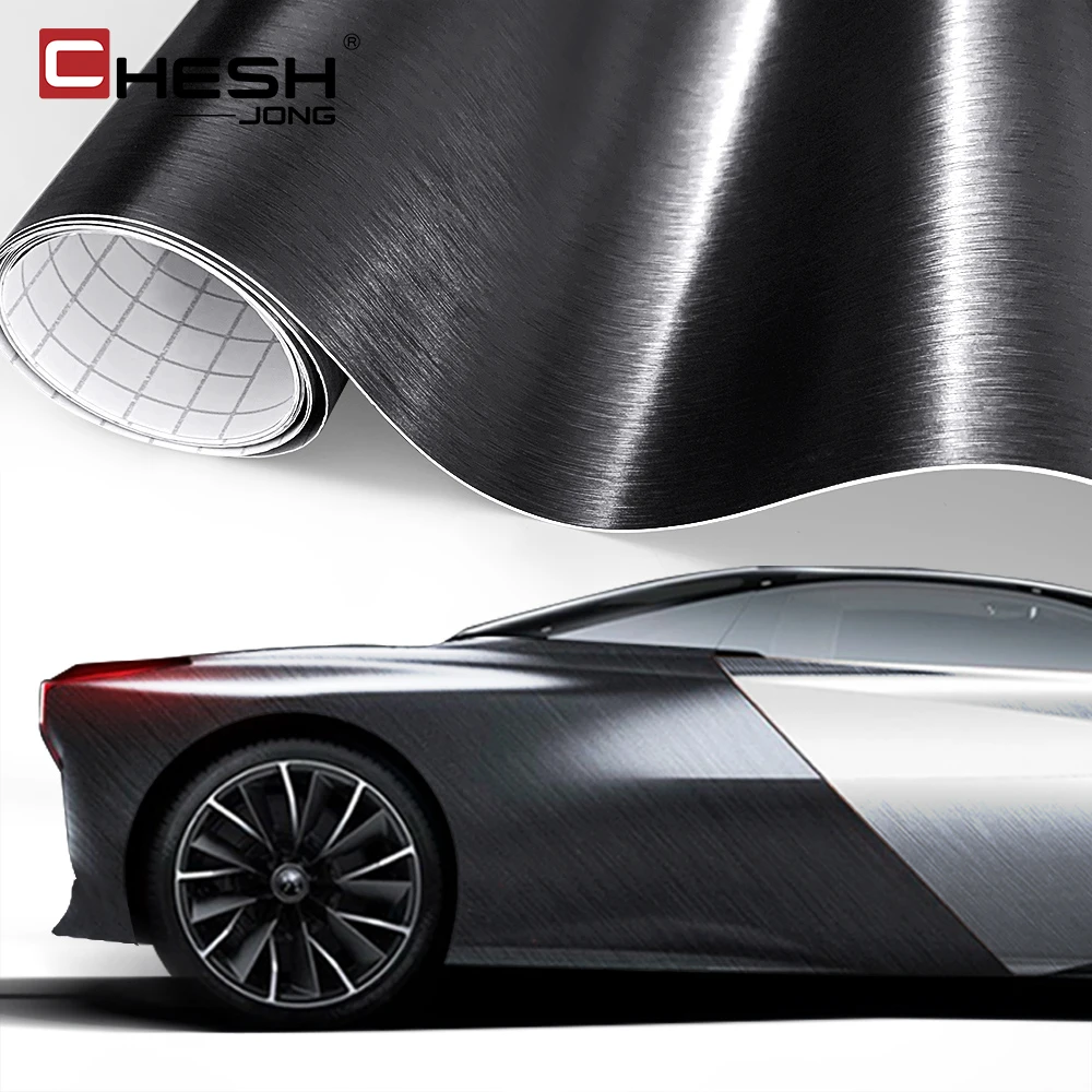 Brushed Aluminum Vinyl Car Wrap Film Car Sticker Diy