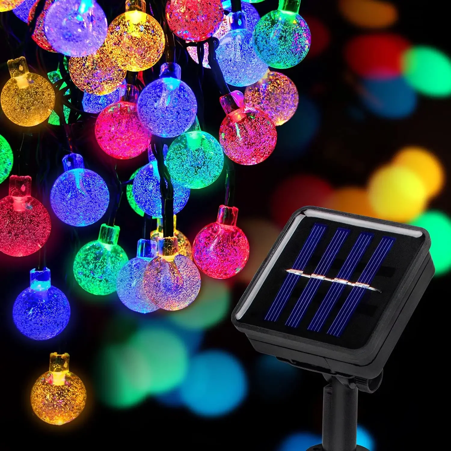 Solar Crystal Globe String Lights Outdoor Waterproof Fairy Light Christmas Halloween Party Decor Lights for Garden Balcony Patio - Image 8