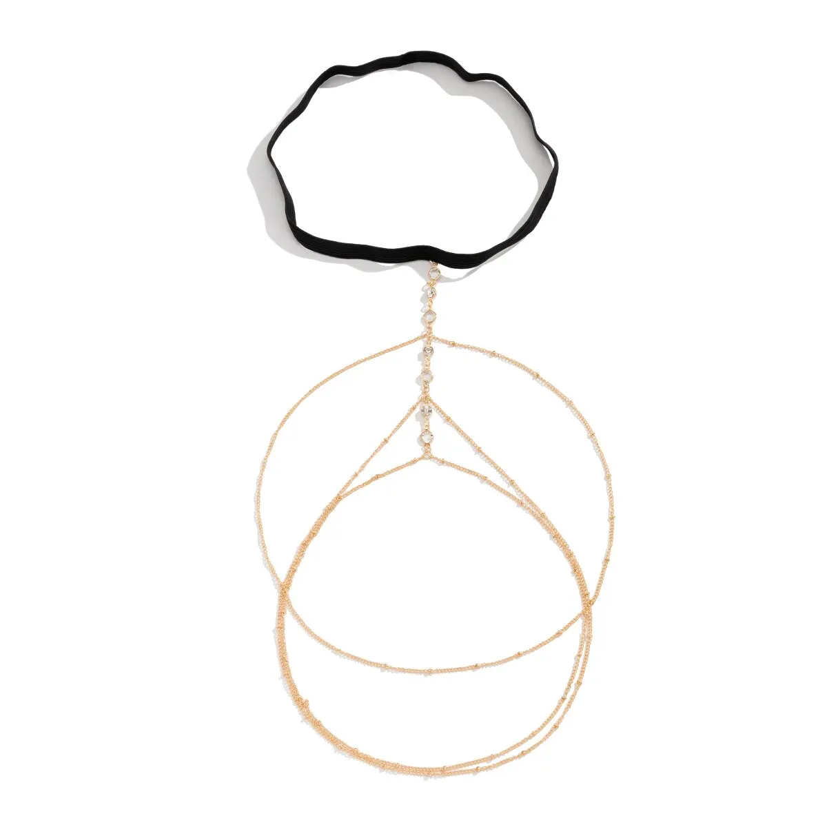 Boho Elastic Band Crystal Leg Thigh Chain For Women - Image 5