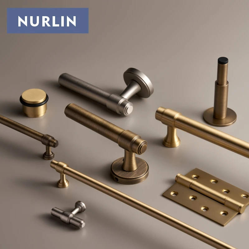 Nurlin Solid Brass French Style Luxury Cabinet Knobs Wardrobe - Image 2