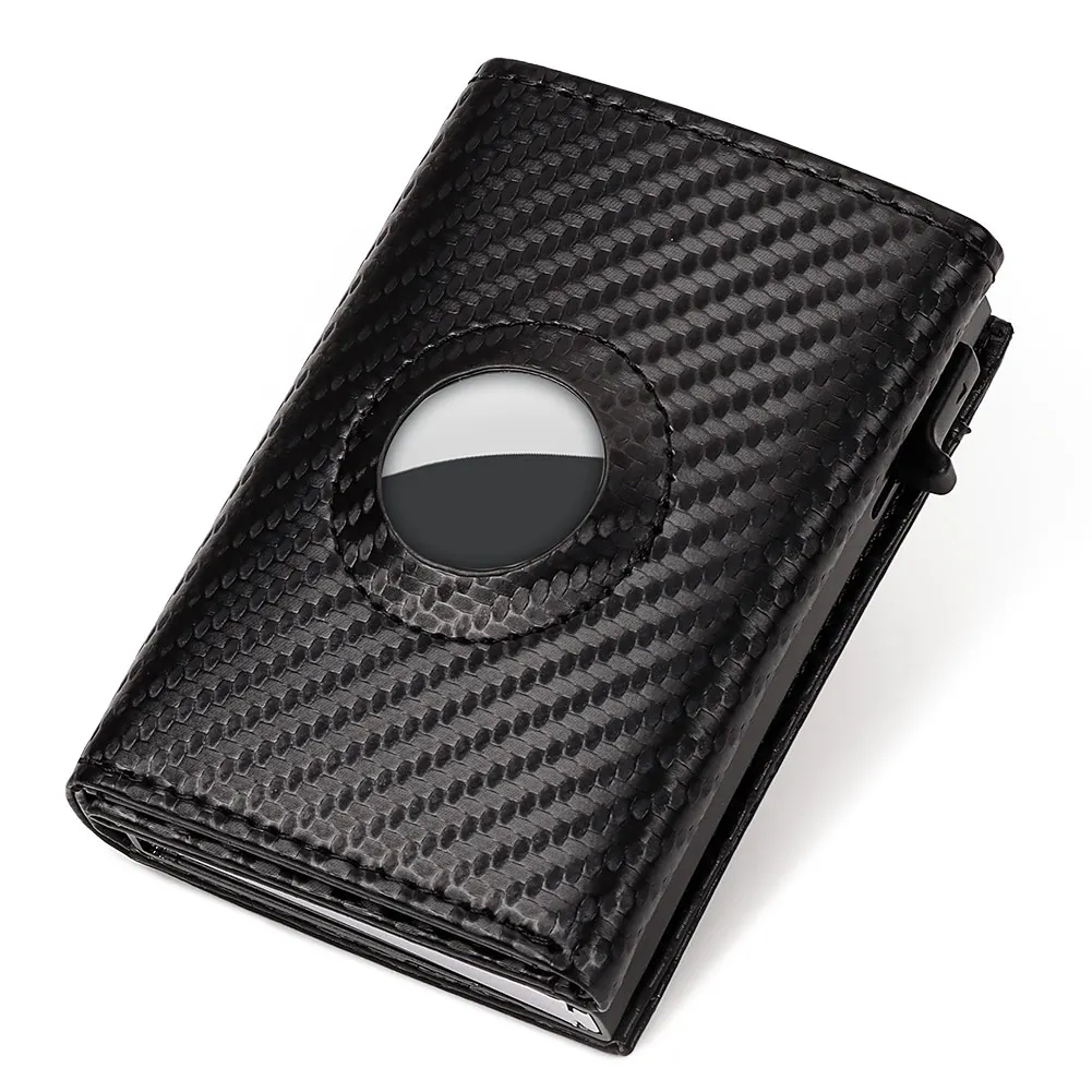 Carbon Fiber Mens Airtag Wallet Rfid Blcoking Pop Up - Image 7