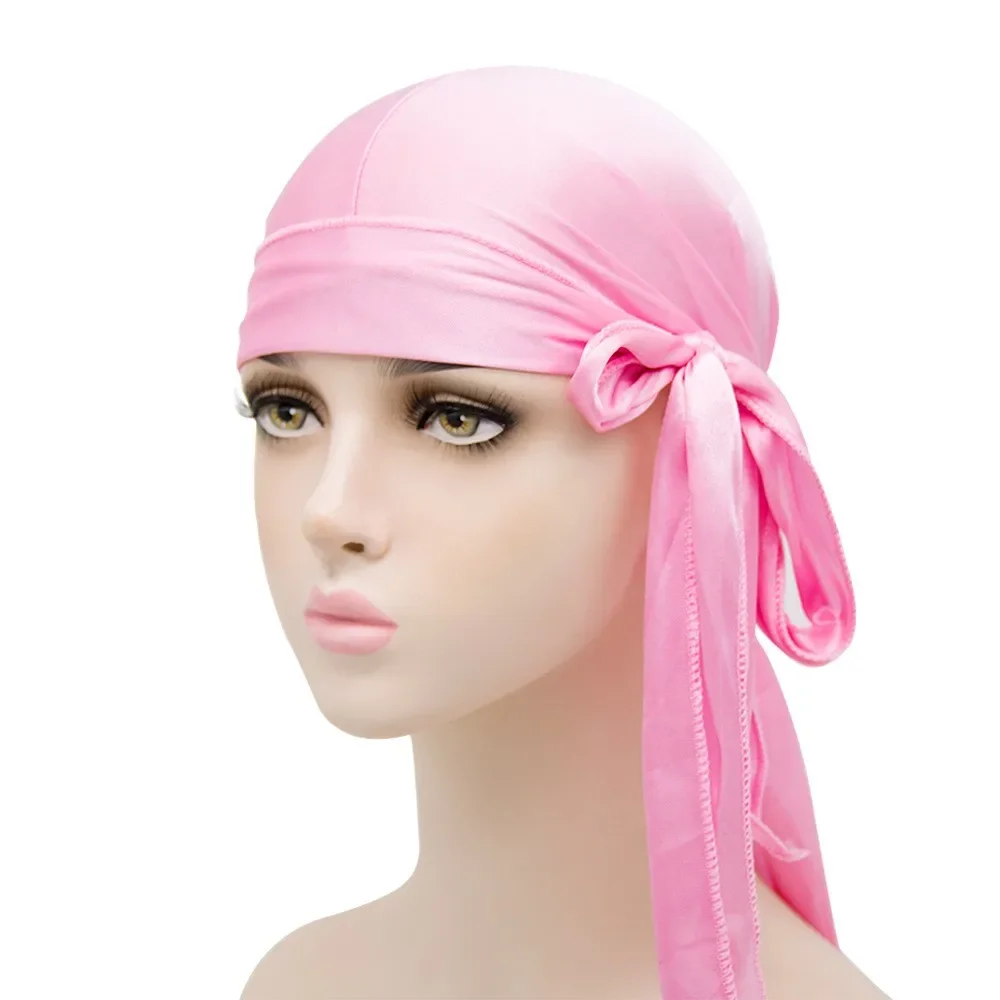 Unisex Satin Durag Bandana – Extra Long Tail - Image 29