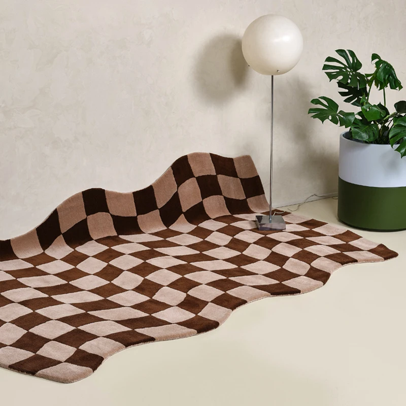 Modern Style Bedroom Decor Bedside Carpet Thicken Trendy Art - Image 4