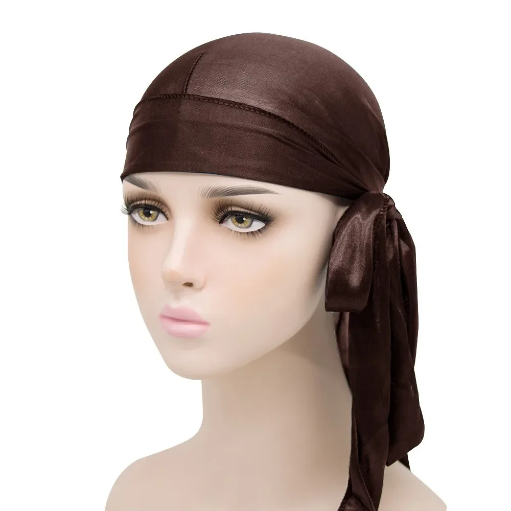 Unisex Satin Durag Bandana – Extra Long Tail - Image 4
