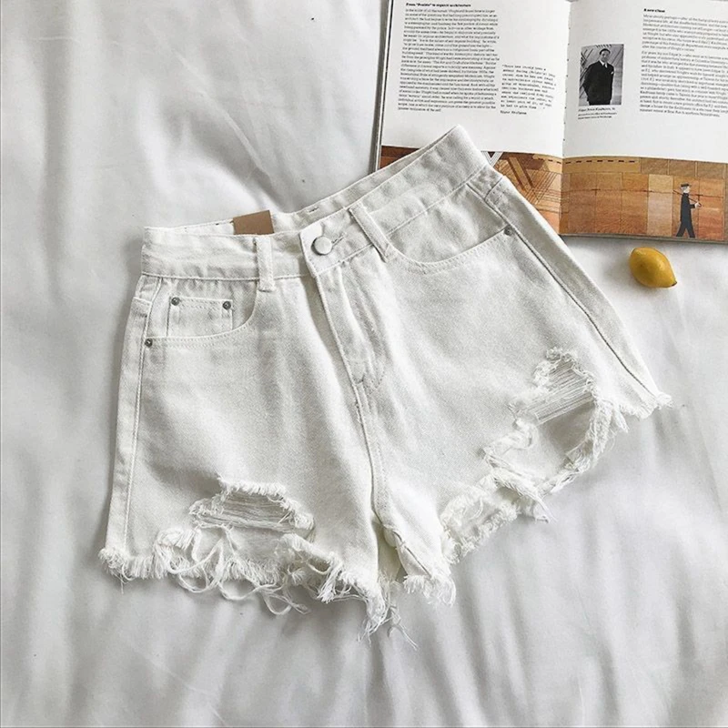 Korean Denim Shorts Women Summer Fashion Casual High Waist - Image 4