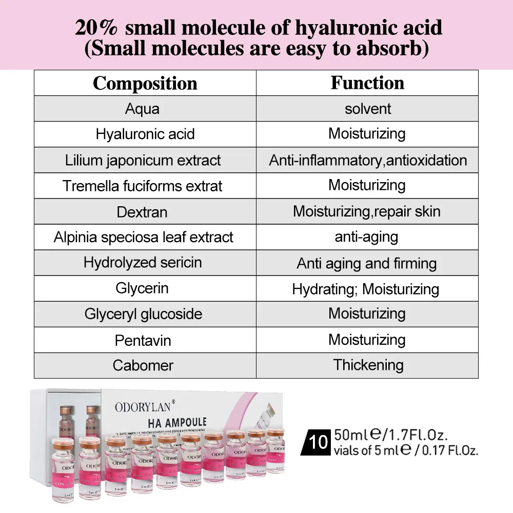 Hyaluronic Acid Face Serum Essence Skin Repair Rejuvenation Firming - Image 2