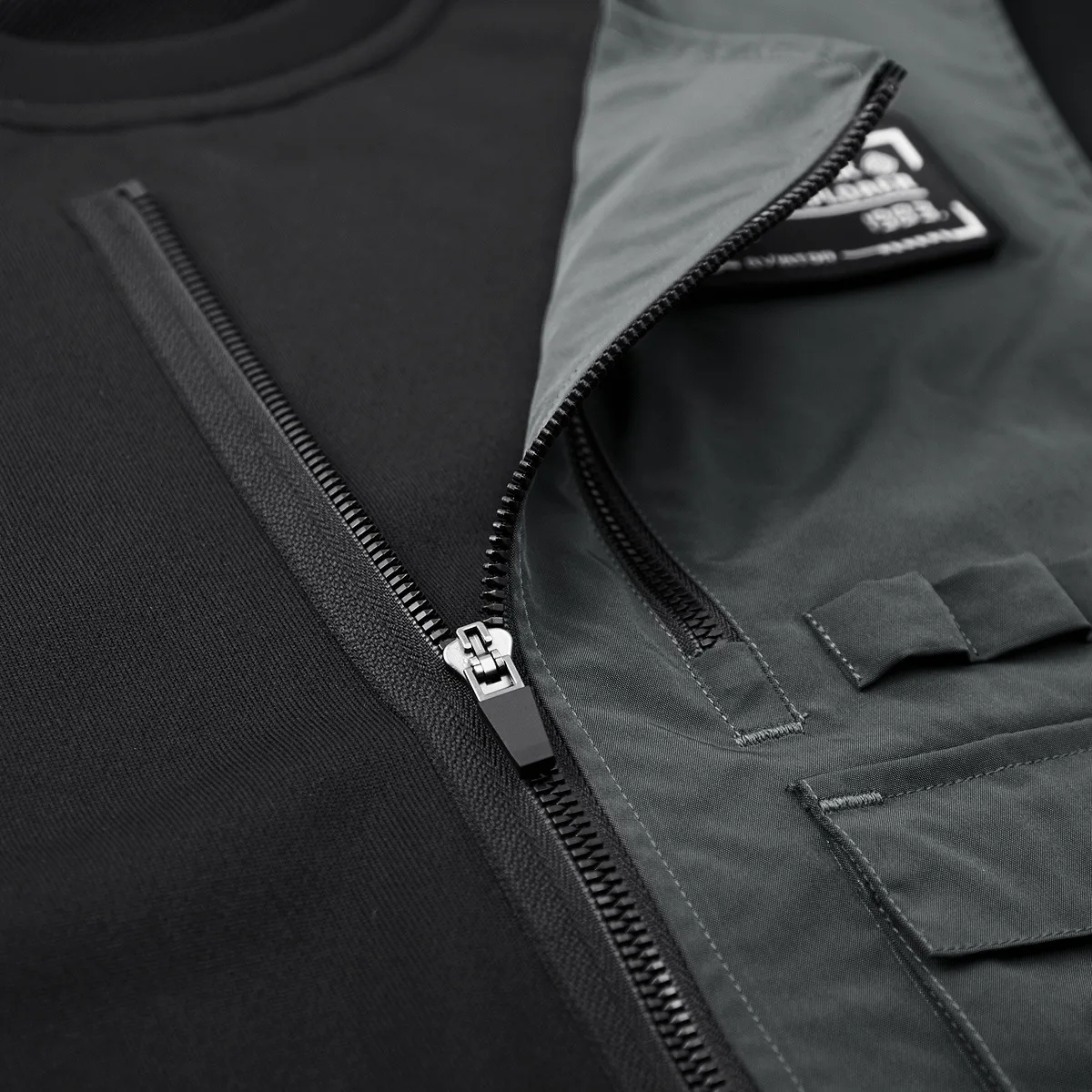Fashion Men Black Techwear 100% Cotton Patch Stich Long - Image 5