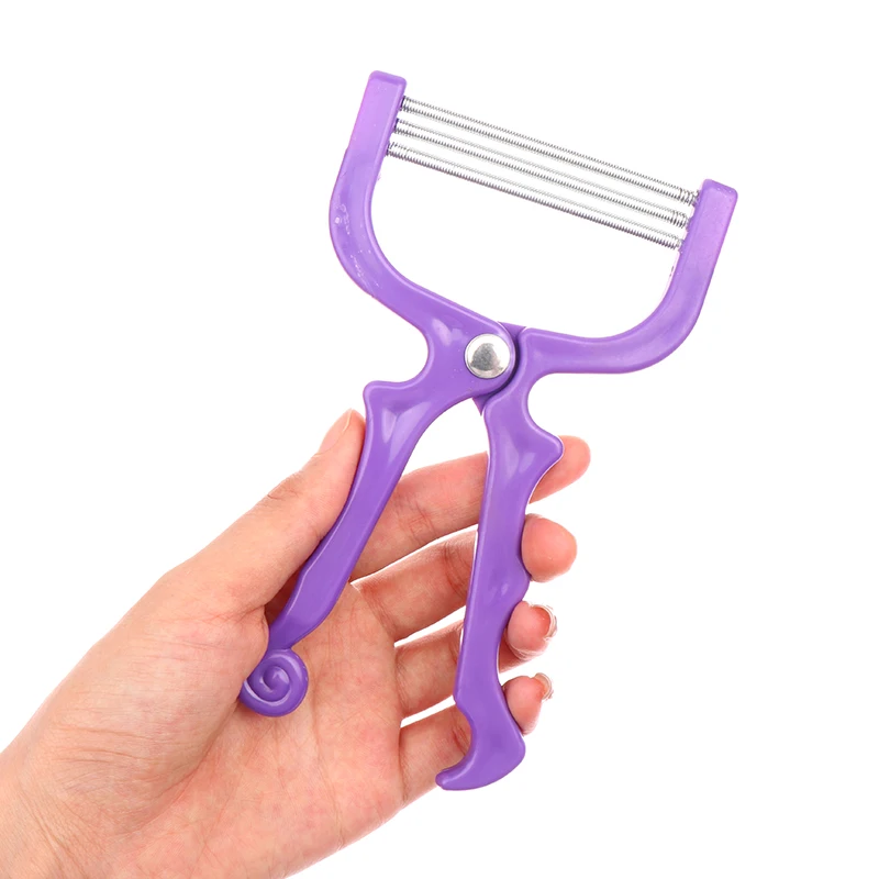 Women Epilator Mini Facial Hair Remover Safe Handheld Spring Threading Face Defeatherer for Cheek Eyebrow DIY Makeup Beauty Tool - Image 2