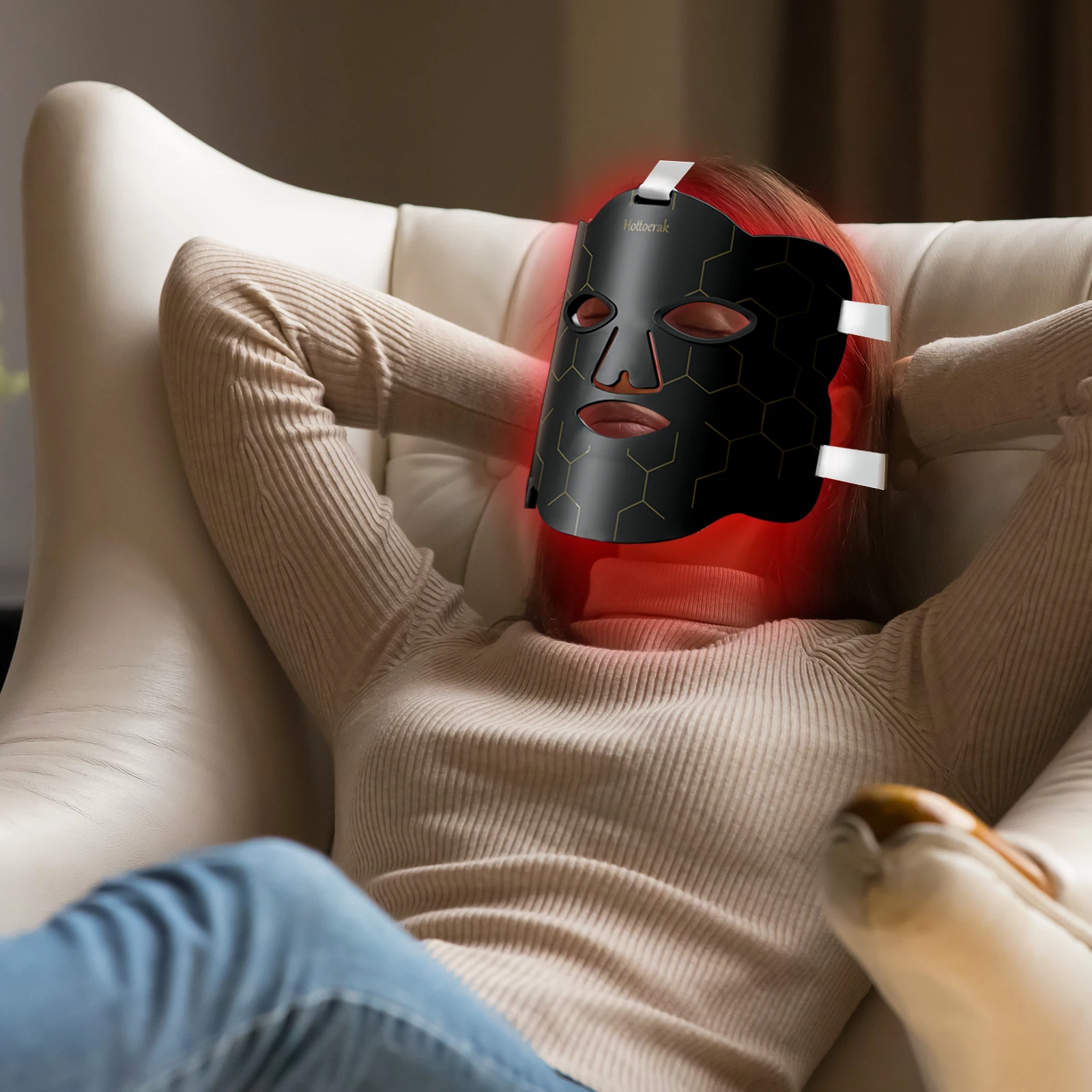 LED Facial & Neck Silicone Mask – Red Light - Image 5