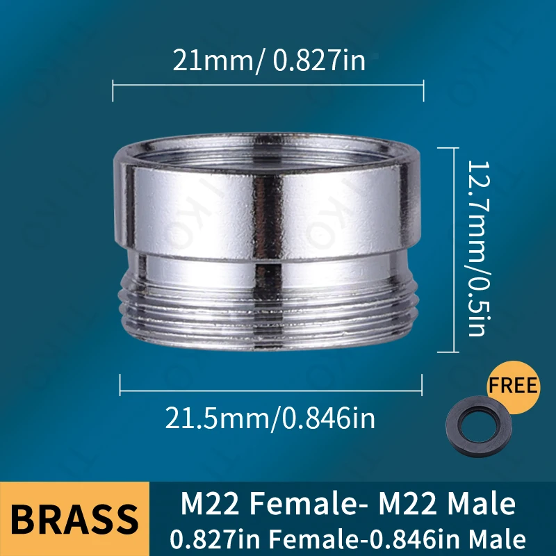 Brass Faucet Adapter Male Female Kitchen Converter For Aerator - Image 30