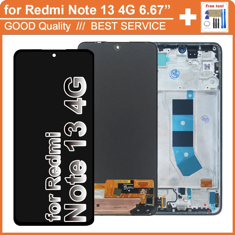 AMOLED Display Assembly – for Redmi Note 13 4G