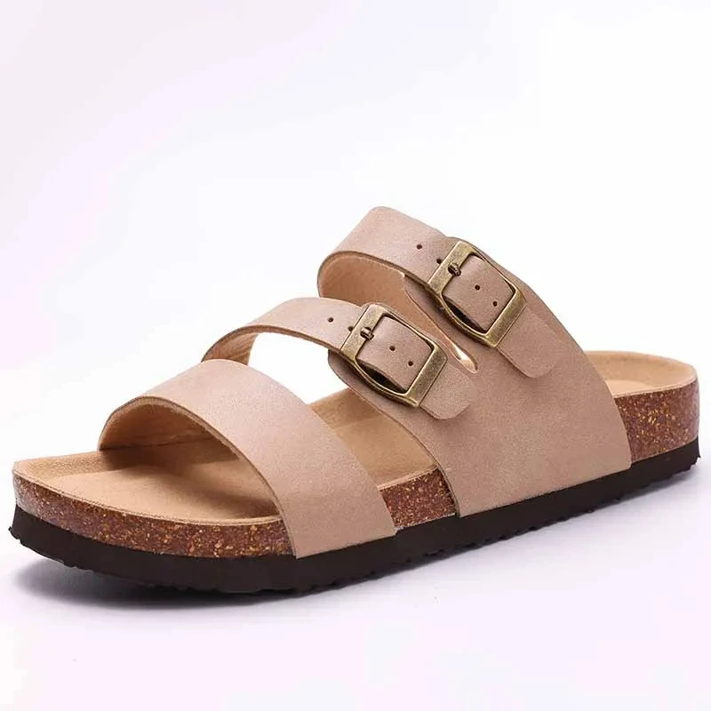 Crestar Cork Suede Mules Slippers For Women Fashion Men Clogs Shoes Classic Cork Antislip Outdoor Slippers With Arch Support - Image 17