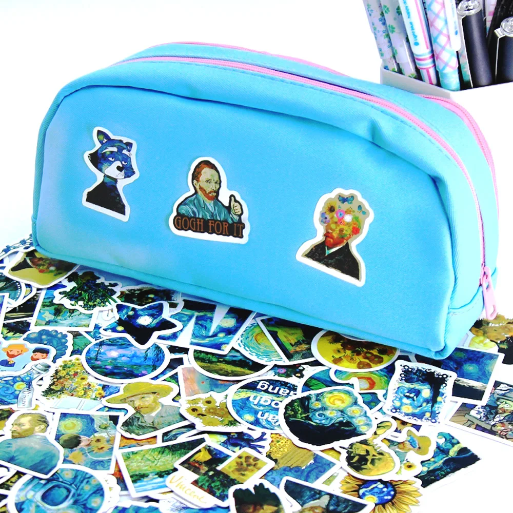 Van Gogh Cute Stickers Pack Aesthetic Stationery Supplies Lot - Image 4