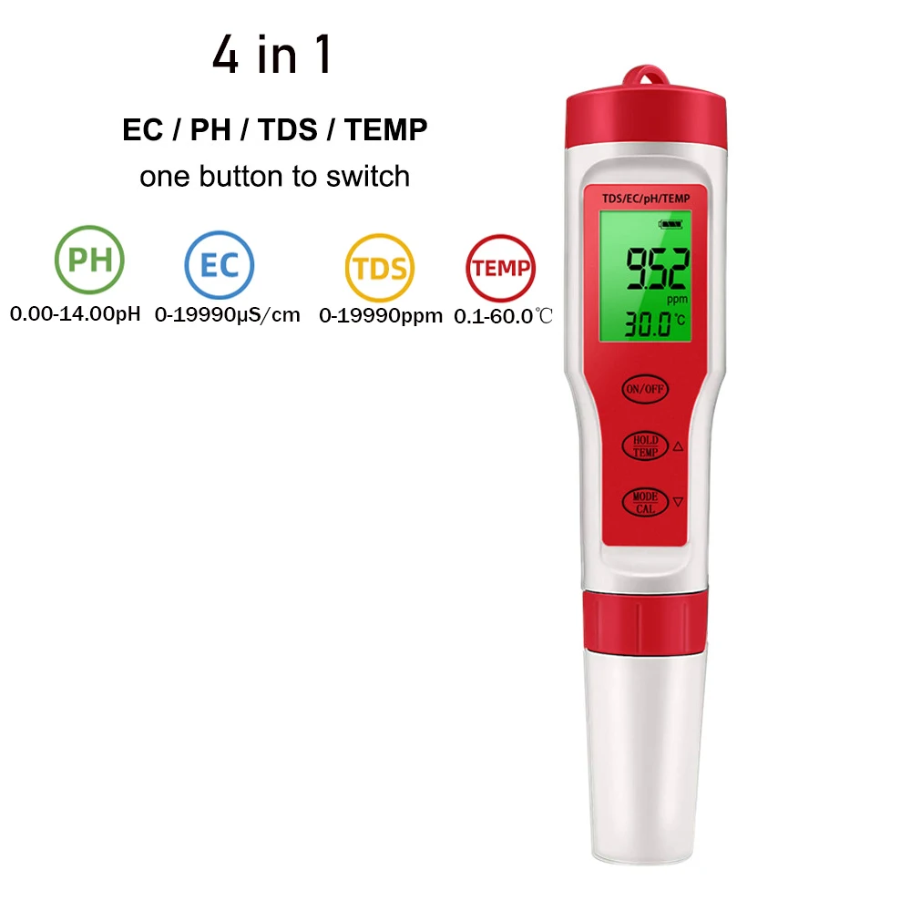 Multifunction Water Quality Tester Ph/ Tds/ec /salinity Tester Lcd - Image 2