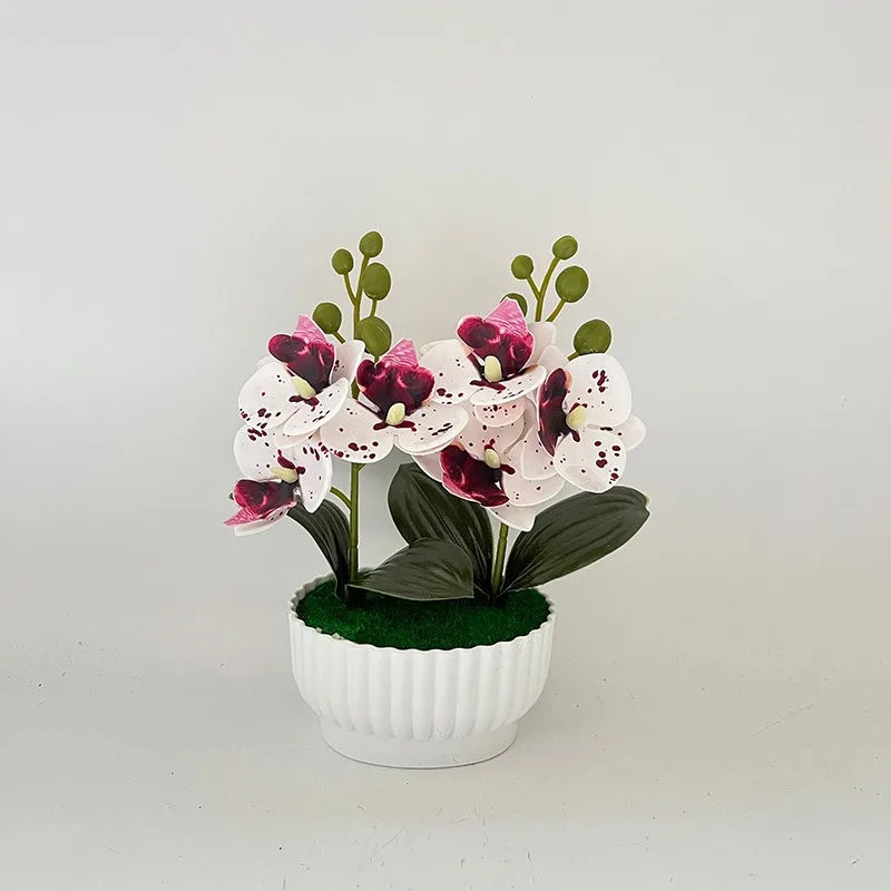 Two Sets Of Three Simulated Flowers - Image 10