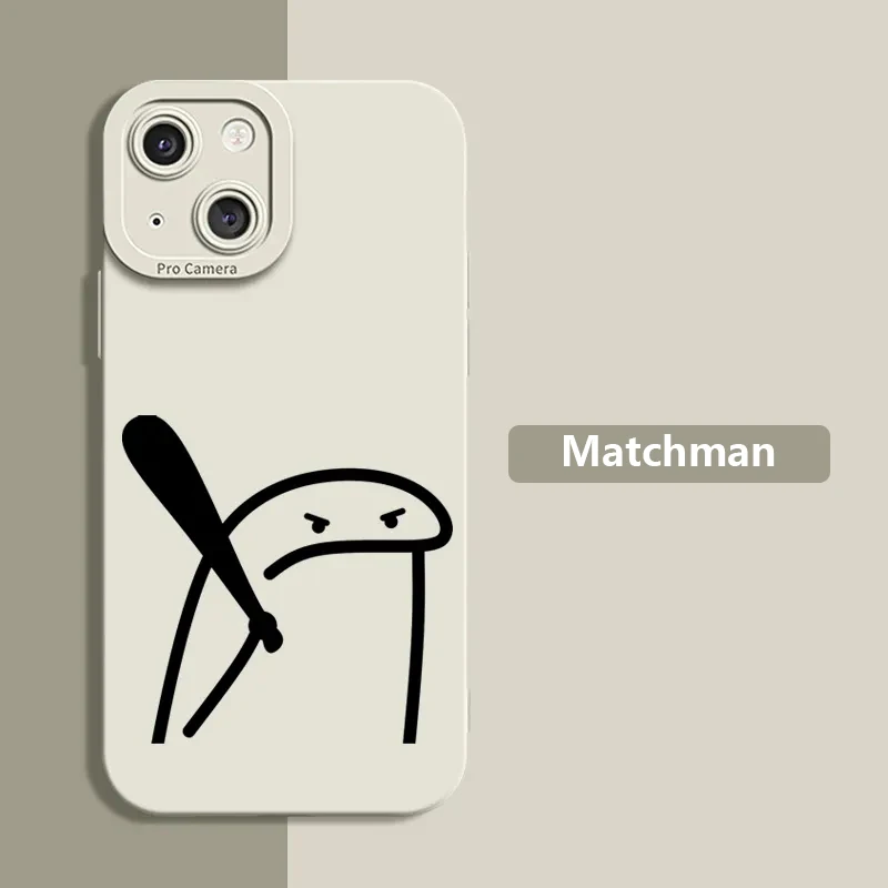 Cute Cartoon Matchman Silicone Phone Case For Iphone 16 - Image 9
