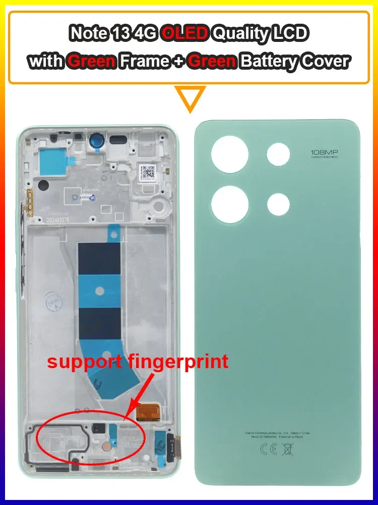 AMOLED Display Assembly – for Redmi Note 13 4G - Image 32