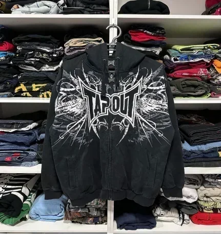 Man Hoodie Y2k Goth Streetwear Men Hip Hop Streetwear - Image 6
