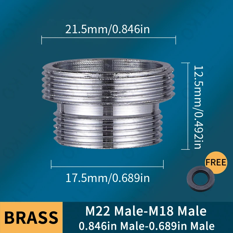 Brass Faucet Adapter Male Female Kitchen Converter For Aerator - Image 26