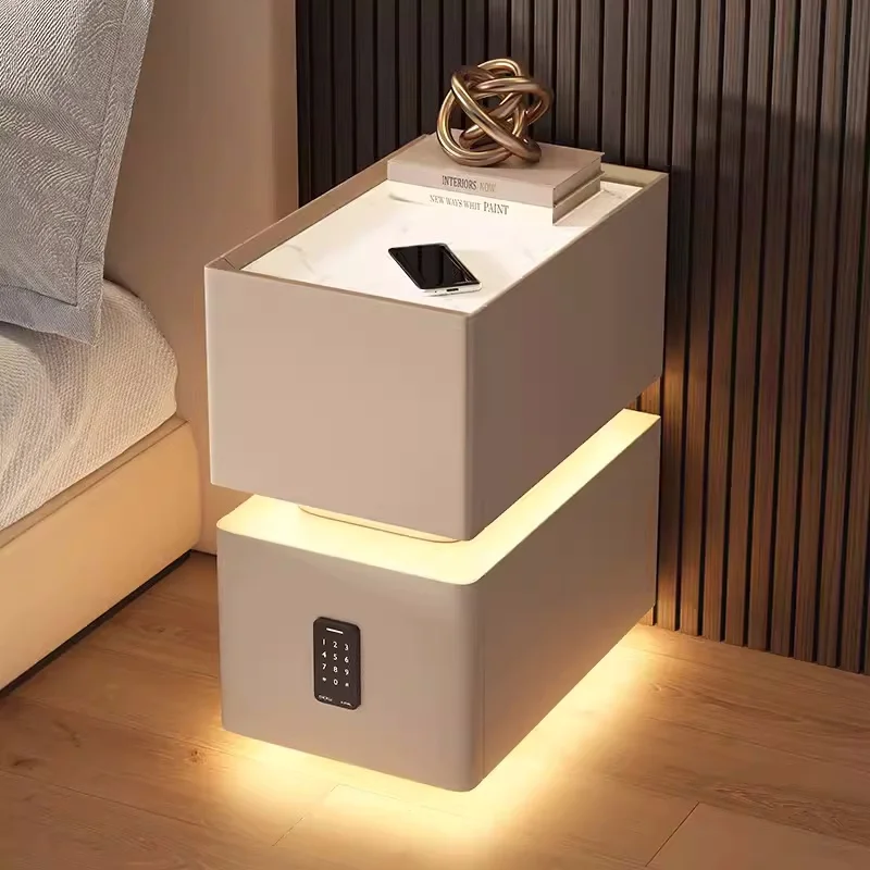 Creative 25cm Smart Bedside Table With Sensor Light Nordic - Image 17