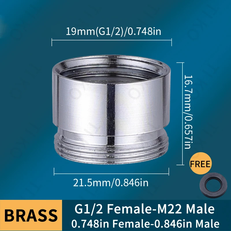 Brass Faucet Adapter Male Female Kitchen Converter For Aerator - Image 13