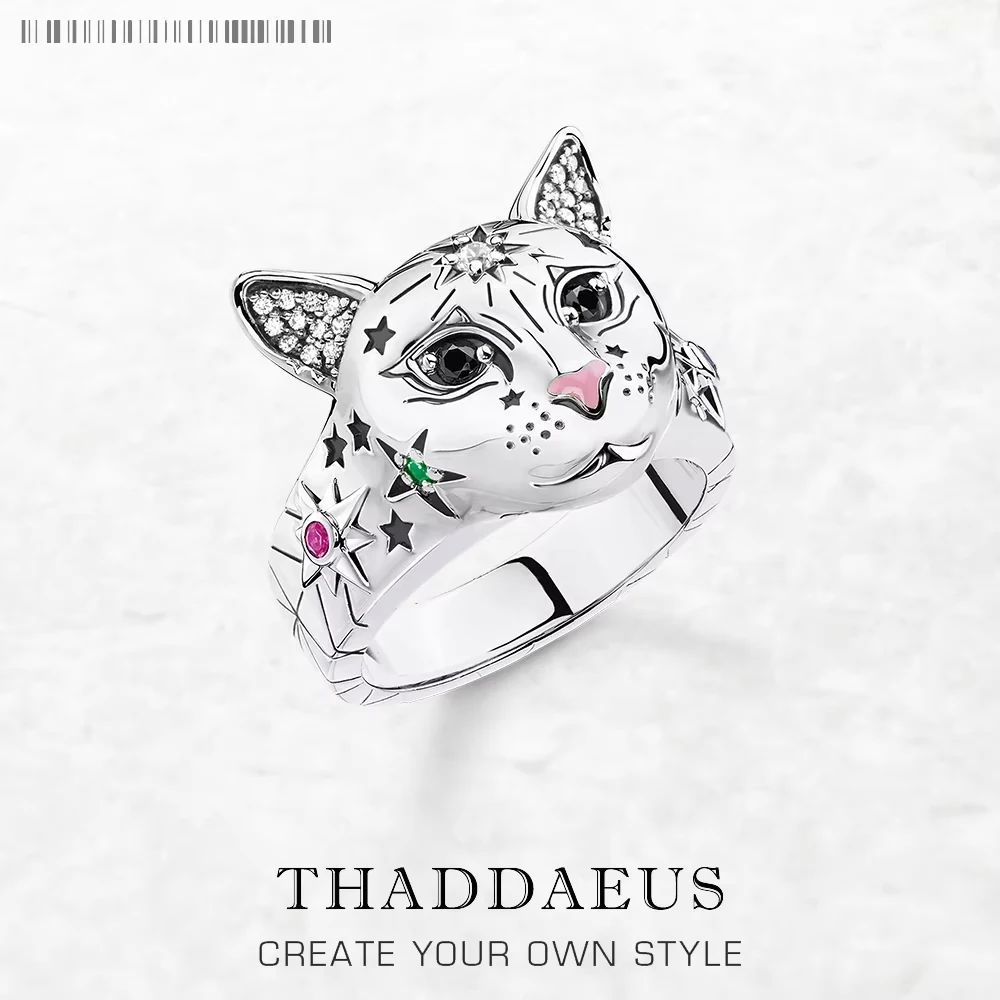 Magic Cat Ring Brand New Fine Jewerly Bohemia 925 Sterling Silver Gift For Women
