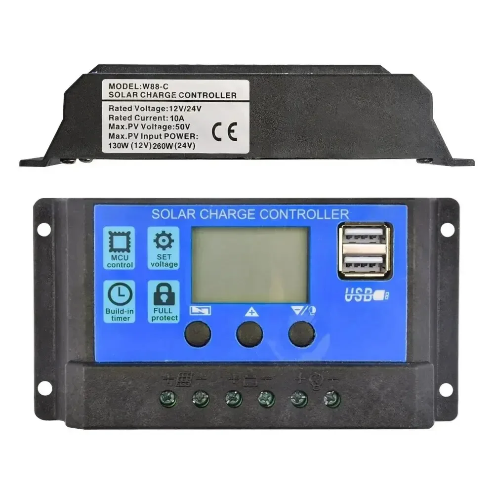 Solar Charge Controller 12v24v 30a/20a/10a Auto Lcd Dual Usb - Image 7