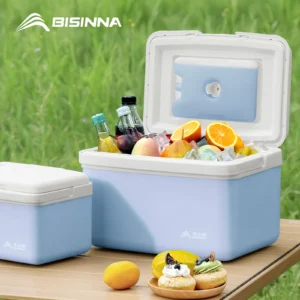 Bisinna Camping Ice Box 6l/9l/15l Portable Fishing Cooler Box