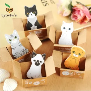 Pretty Kawaii Kitty Sticky Notes Sticker Cute Kitten Notepad